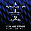 Solar Bear Aqua Blue Performance Hoodie
